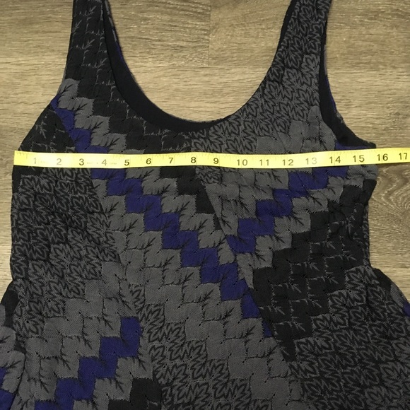 Free People My One & Only Swing Mini Festival Tank Dress Blue Boho Rock Large - Picture 12 of 14